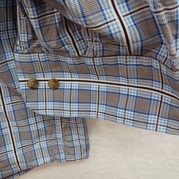 Wrangler George Strait Plaid Shirt Men's 3X Cowboy Cut Collection Long Sleeve - Picture 7 of 9